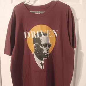 Driven Maroon Graphic T-Shirt